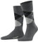 Burlington Herren Socken Edinburgh M SO Wolle gemustert 1 Paar, Grau (Asphalt Melange 3180) neu - umweltfreundlich, 46-50