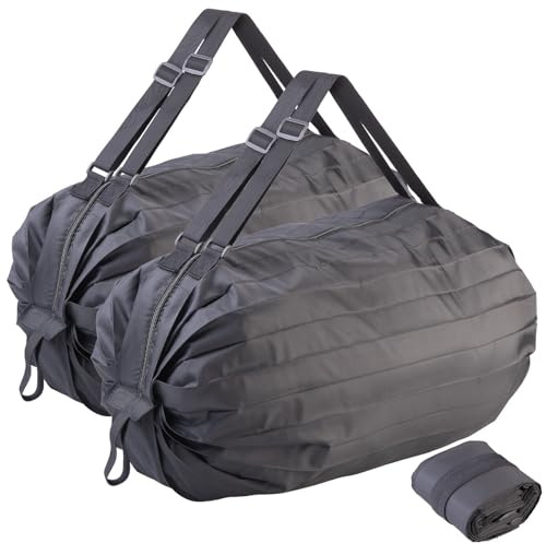 PEARL kompakte Reisetasche: 2er Set Leichte Falt-Reisetasche aus Polyester, 20 L, 50-cm-Tragegurt (Reisetasche zum Zusammenfalten, Faltbare Flugzeug)