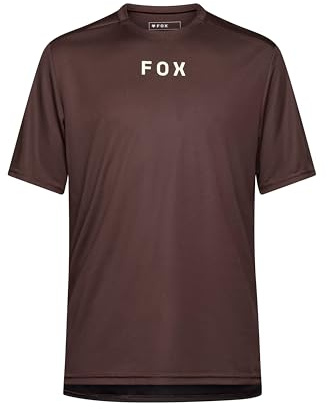 Fox Racing Ranger Mountainbike-Trikot für Herren, kurzärmelig, Cocoa Wordmark, Größe XL