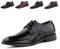 Scarpe Stringate Uomo Oxford Scarpe Pelle Eleganti Derby Brogue Basse Vintage Verniciata PU Traspirante Lavoro Sposa GPG808 Nero 45