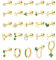 CASSIECA 25Pcs Helix Piercings Chirurgenstahl Medizinische Ohrringe für Damen,14K Vergoldet Ohrstecker Set,Klein Ohrringe Creolen Gold,Conch Tragus Piercing Ohr Schmuck für Mehrere Ohrlöcher