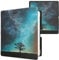 kwmobile Klapphülle kompatibel mit Amazon Kindle Scribe (2024) Hülle - eReader Case - Galaxie Baum Wiese Blau Grau Schwarz