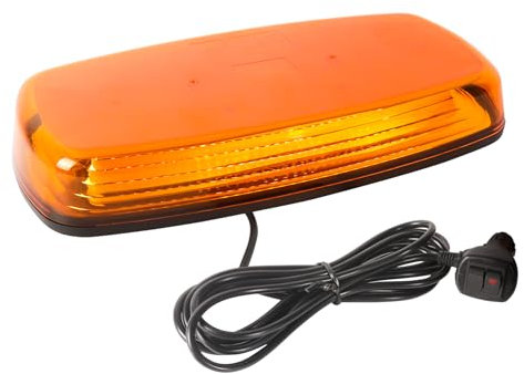 AOHEWEI Amber LED Stroboskop Leuchtbalken, 84 LEDs 7 Blitzmodi Auto Notfall Warnlicht, IP67 wasserdicht mit Magnetbasis für 12V/24V Anhänger LKWs SUVs Baumaschinen