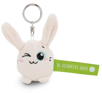 NICI Schlüsselanhänger Hase Du schaffst das! grün 5cm