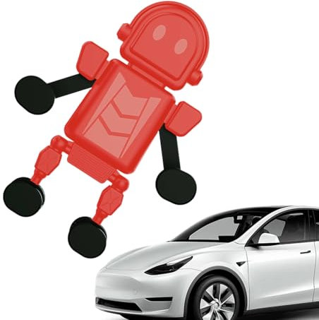 Support de téléphone pour grille d'aération de voiture, clip de climatisation, support en forme de robot, support de smartphone automatique, rotation à 360 degrés, prise en main sûre, construction