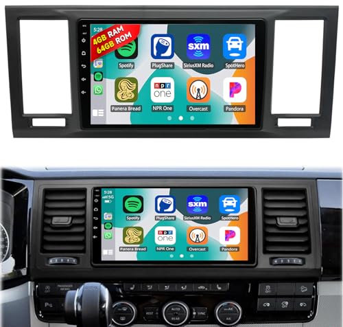 4G+64G Carplay Autoradio für VW T6 Transporter Multivan 2016-2022,Android 13 Autoradio mit 9 Zoll Bildschirm,Android Auto Wireless Bluetooth GPS Navi WiFi HiFi FM/RDS +Rückfahrkamera
