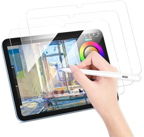 3 Pièces Protections Écran en Verre Trempé pour iPad Air 11 2025 Pouces (M3) et iPad Air 2024 11 Pouces (M2), Film de Protection HD Ultra Transparent 9H, Résistant aux Rayures et Antifouling, 0.33mm