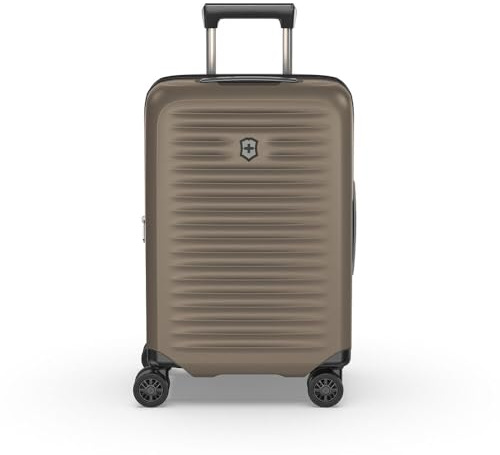 Victorinox Airox Advanced Frequent Flyer Hardside Carry-On, Handgepäcktrolley, Leicht, Damen/Herren, 35 x 23 x 55 cm, 37 l, Erweiterbar, Taupe Braun