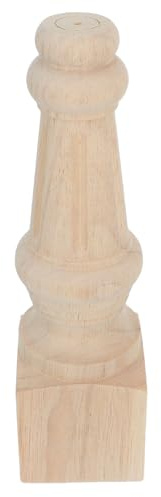 HONMEET Europäische Möbelbein, 24cm, Quadratisch Geschnitzt
