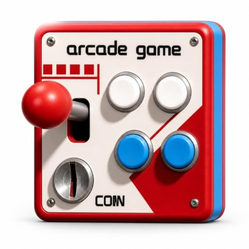 Interruptor Arcade Retro Placa Pared Decorativa Joystick Clásico Luz
