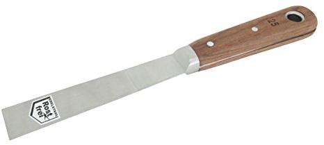 Malerspachtel 25mm Edelstahl rostfrei durchgehend vernietet Spachtel | Blatt & Griff aus einem Stück, Hohe Sicherheit, Guter Materialabtrag Stielspachtel, Gipsspachtel, Schaber, Profiqualität