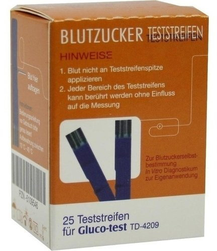 GLUCO TEST Plus Blutzuckerteststreifen 25 St