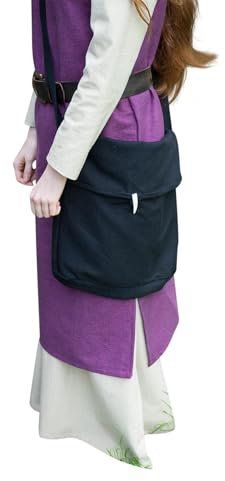 Burgschneider - Tasche Ehwaz - Schwarz (Standard, für Damen & Herren, Baumwolle) Historisch - Medieval