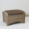 La Casa di Caesar Living Hocker Turin Natur FuÃŸbank Bank FuÃŸhocker Rattanhocker Polyrattan