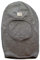 Pickapooh Unisex Sturmhaube aus Merinowolle, Seide, für Erwachsene und Damen Gr. 54, Grau melange