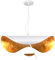 RRBEST LED-Einzelpendelleuchte Moderne Acryl-Metalllampe Kreative Aluminium-Pendelleuchte Höhenverstellbare Pendelleuchte Wohnzimmer Schlafzimmer Arbeitszimmer (Weiß, 60CM)