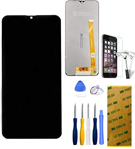 Xlhama Écran Compatible pour Samsung Galaxy A20e Noir LCD Vitre Tactile Complet 3D Touche Ecran d’Affichage SM-A202F/DS avec Kit d’Outils de Réparation Adhésif Feuille en Verre Trempé