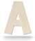 Kleenes Traumhandel Holzbuchstaben - Buchstabe aus Holz - Buchstaben für Türbeschriftung - Alphabet aus Holz für Kinderzimmer, Wohnzimmer u.v.m. - (30 cm, Großes A)