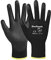A406 24 Pairs Black Nitrile Coated Work Gloves Nylon Safety Work Gloves Garden Gloves Builders Gloves Mens Gardening (Small/7)