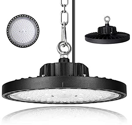 LED Hallen Strahler 100W UFO Industrielampe Superhell Werkstattlampe 10000LM IP65 für Hallenbeleuchtung im Innen- und Außenbereich 6500K LED High Bay Lampe für Garagenlampe Warenhaus Kirche