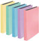 Falken 5er Pack PastellColor Ringbuch 2 Ring-Mechanik DIN A4 Füllhöhe 25 mm farbig sortiert Kalender Organizer Ring-Ordner Hefter Plastikordner