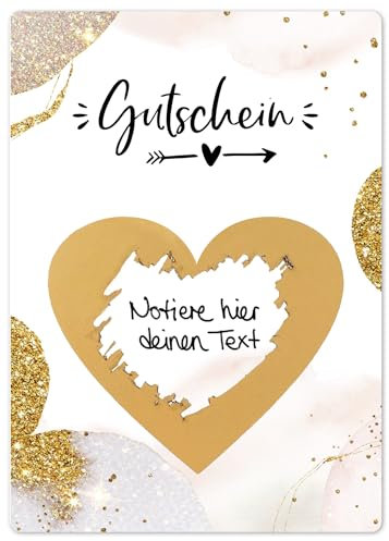 Joli Coon - Luxus Gutschein zum Selber Ausfüllen - Gutschein selbst gestalten - Gutscheinkarte