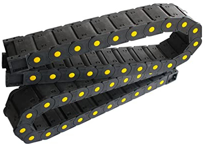 CNCYEAH Schleppkette, R55 25x57mm 1M Hochwertige Nylon Schwarz Energiekette Schleppkette Drahtträger Kabelschlepp für CNC Gravur Router Maschine Zubehör