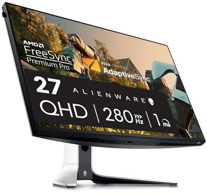 Alienware AW2723DF - Monitor para juegos (27 pulgadas (2560 x 1440) 240 Hz (DP 1.4), tiempo de respuesta de 1 ms, NVIDIA G-Sync, modos OSD preestablecidos, altura/inclinación/rotación ajustable - luz