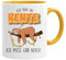 Acen Merchandise | Tasse mit Spruch Faultier Rentner | Lustiger Kaffeebecher für Männer und Frauen | Witzige Keramik Teetasse mit Motiv für Geburtstag Weihnachten Ruhestand Geschenkidee