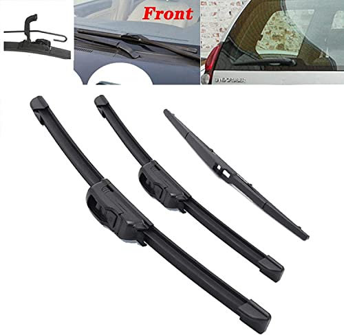Limpiaparabrisas Escobilla para Toyota Land Cruiser Prado 120 J120 2002 2003 2004 2005-2009, Parabrisas De Coche Escobillas Limpiaparabrisas Delanteras Y Traseras