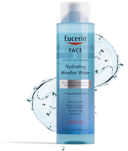 Eucerin Face Gentle Cleansing Hydrating Micellar Water, 13.5 FL OZ