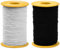 Tibapla Elastisch Faden, 0.5mmx320m Gummikordel Stretch Fabric Crafting Beading Cord Faden für Armbändern, Halsketten, Schmuck Herstellung und DIY