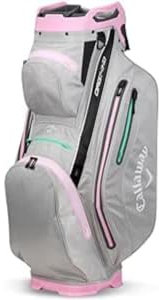 Callaway Golf ORG 14 HD wasserdichte Cartbag 2024, Grey Pink