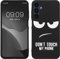 kwmobile Carcasa Compatible con Samsung Galaxy A25 - Funda móvil TPU - Don't Touch my Phone Blanco/Negro