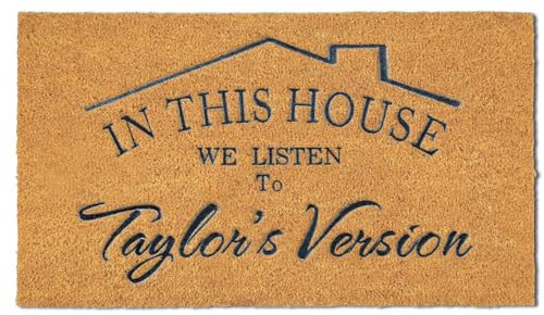 GXLWDZA Fußmatte für den Außenbereich, in This House We Listen to Taylors Version, 1 x 1