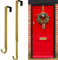 ZMCINER Wreath Hanger for Front Door, Adjustable Wreath Hanger from 15 to 25 Inches Wreath Hanger, 20 lbs Larger Door Upgrade Wreath Hanger Christmas Fall Wreaths Decorations Hook (Metallic Gold)