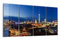 DEQORI Glasbilder Echtglas | Motiv Berliner Nachthimmel | horizontal 4-teilig 4x30x60 cm | große XXL Deko | Wandbilder für Wohnzimmer, Schlafzimmer, Flur & Küche | moderne Wanddeko