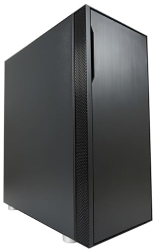 LC-Power Multimedia 8000B ATX Midi-Tower PC-Gehäuse | Schallisoliertes Gaming- & Office-Gehäuse | USB-C & USB-A Front-Ports | Bis zu 6 Lüfter & 5 Laufwerke | E-ATX/ATX/mATX/Mini-ITX – Schwarz