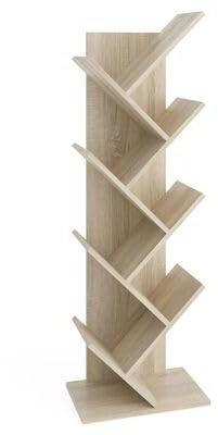 FMD Geometrisches Bücherregal Eiche-Optik