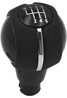 Fouedy Manueller Schaltknauf für Mini- Cooper F55 F56 F54 F60 7641999 6 Gang (Schwarz 6-Gang)