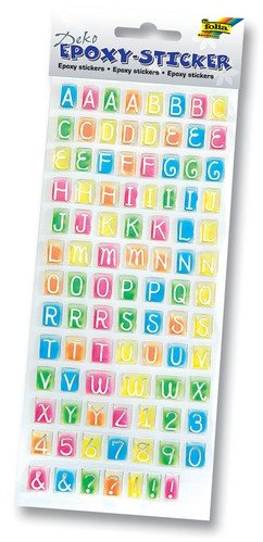 GLOREX Epoxy-Sticker Ganzjahr Set 5, Plastik, Mehrfarbig, 10 x 0.2 x 27 cm
