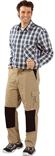 Planam Größe 48 Herren Canvas 320 Bundhose Khaki schwarz Modell 2125