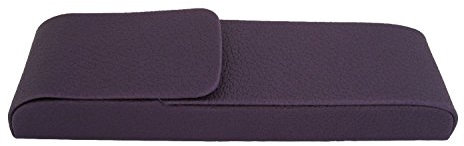 ALASSIO 2666 Schreibgeräteetui AQUILA, Stiftetui für zwei Schreibgeräte, Etui mit Magnetverschluss, Hergestellt aus Lederimitat, ca. 15,5 × 4 × 2 cm, lila
