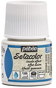 PEBEO Setacolor Peinture pour suédine Blanc Antique 45 ML