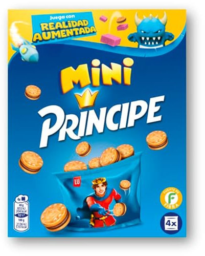 Príncipe Mini Galletas Sandwich Rellenas de Crema de Chocolate con Leche 160g
