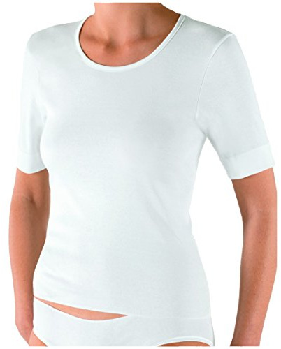 Nina von C. Fine Cotton Spenzer 1/2 Arm 5er Pack Größe 42, Farbe weiß