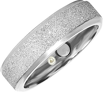 Energetix-4you Fashion Magnetring Vintage 306 Saphire Diamantenstaub breit Silber Positive Power Ring 16 bis 21 Partnerringe Eheringe (22)