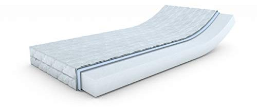 MSS e.K. Aqua VitalFoam Matratze 100 x 180 x ca. 16 cm (Kernhöhe 14 cm) H3 / ohne Zonen Kaltschaum mit versteppten Klimafaserbezug waschbar bis 60 Grad