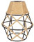 FRIDEKO HOME Vintage Käfig Lampenschirm aus Metall und Hanfseil,Industrielle Retro 16cm Breite Stehlampe Pendelleuchte Klein Gestell Lampenschirm E27 für Küchen Schlafzimmer Bar Salon Restaurant