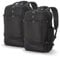 Aerolite 55x35x20cm 39L Hand Cabin Luggage Backpack with YKK Zippers, Fits 15” Laptop, Carry On Rucksack Satchel Holdall Travel Daypack Flight Bag, 55x35x20, Black Set of 2